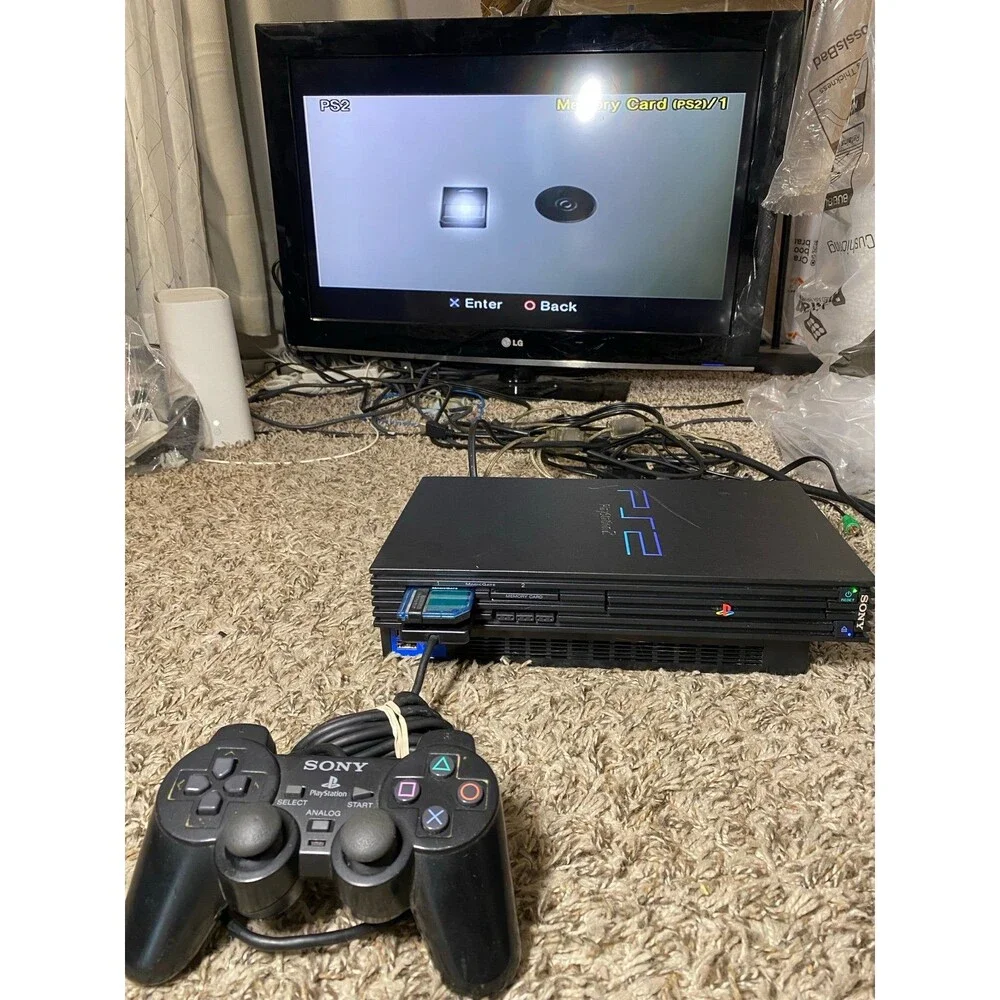Sony Playstation 2 PS2 Fat Console w Controller W memory card